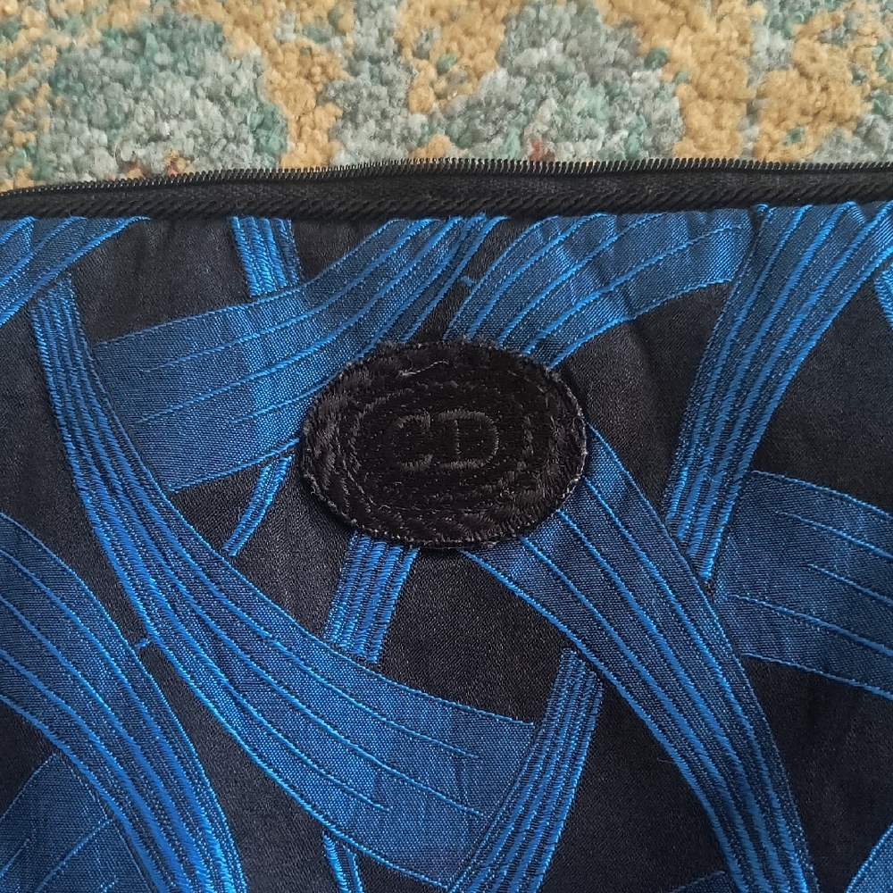 Dior Blue Patterned Cosmetic Bag - image 2